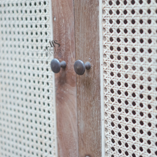 2-Door Buffet Cabinet Recycled Teak Wood