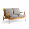 Sofa Minimalis Jati Scandinavian Modern Lars