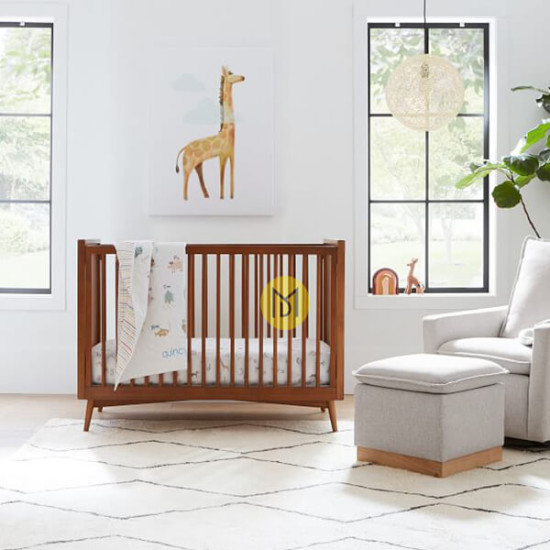 Box Bayi Kayu Jati Minimalis Mid-Century West