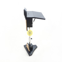 Meja Podium Pidato Portable Ukiran Jati