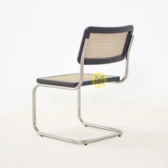 Kursi Makan Rotan Modern Kaki Stainless Cesca