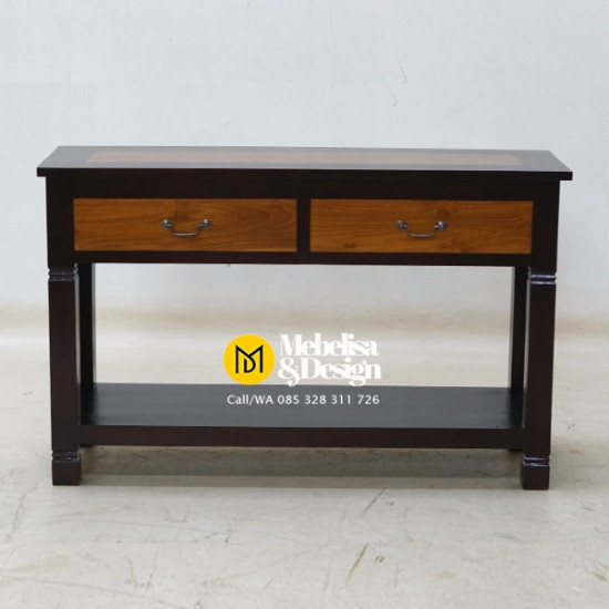 Meja Konsol Minimalis Jati 2 Laci Saco Meja Konsol Minimalis Jati 2 Laci Saco