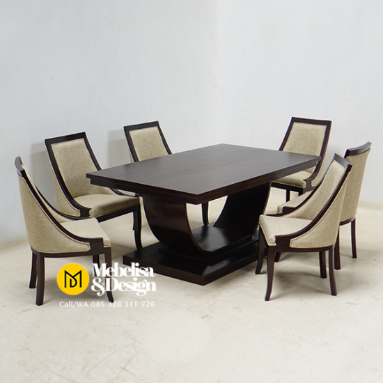 Kursi Meja Makan Set 6k Kayu Jati Kursi Meja Makan Set 6k Kayu Jati