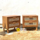 Meja Bedside 2 Laci Rotan Bahama Meja Bedside 2 Laci Rotan Bahama