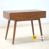 Meja Dinding Retro 2 Laci Kayu Jati