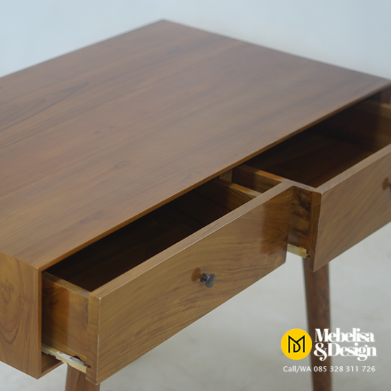 Meja Dinding Retro 2 Laci Kayu Jati Meja Dinding Retro 2 Laci Kayu Jati