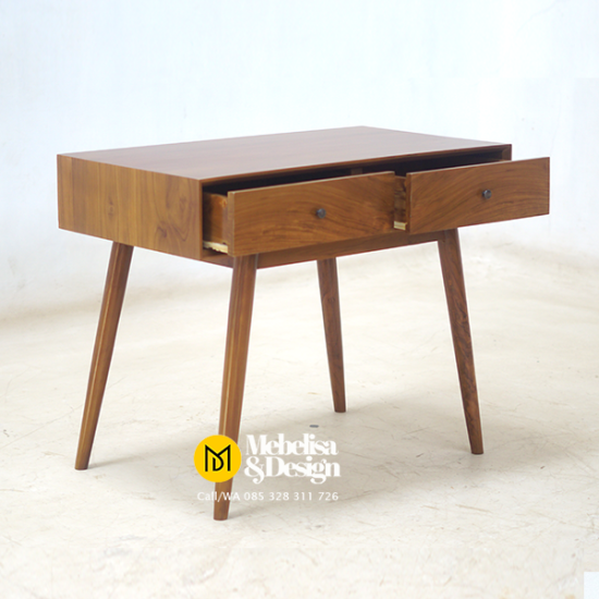 Meja Dinding Retro 2 Laci Kayu Jati Meja Dinding Retro 2 Laci Kayu Jati