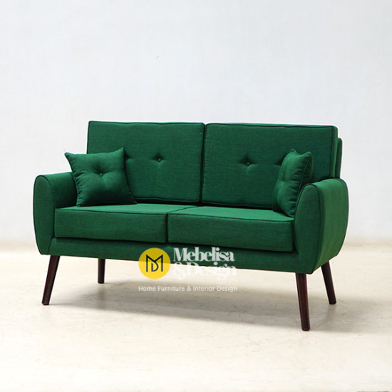 Sofa Depan TV Rangka Kayu Jati Retro