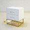 Meja Nakas Bedside Laci Minimalis Duco Putih