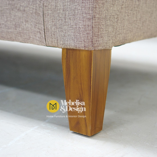 Sofa Tamu Minimalis 3 Seater Rangka Jati Cosima