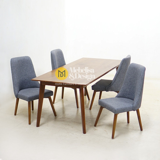 Kursi Meja Makan Set 4k Jok Jati Scandinavian Kursi Meja Makan Set 4k Jok Jati Scandinavian