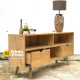 Meja Rak TV Retro Jati Natural Wood