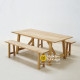 Rosebone Dining Table Set Bench Natural Teak Rosebone Dining Table Set Bench Natural Teak