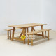 Rosebone Dining Table Set Bench Natural Teak Rosebone Dining Table Set Bench Natural Teak