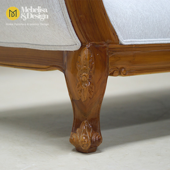 Sofa Santai Ruang Keluarga Kayu Jati Ukiran Jepara