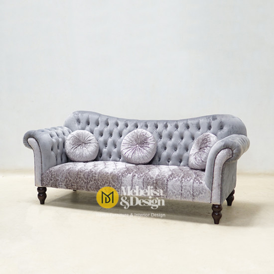 Sofa Ruang Tamu Mewah Kayu Jati Lucas