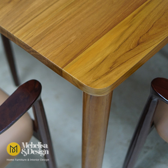 Set Meja Kursi Makan 6K Retro Hiroshima