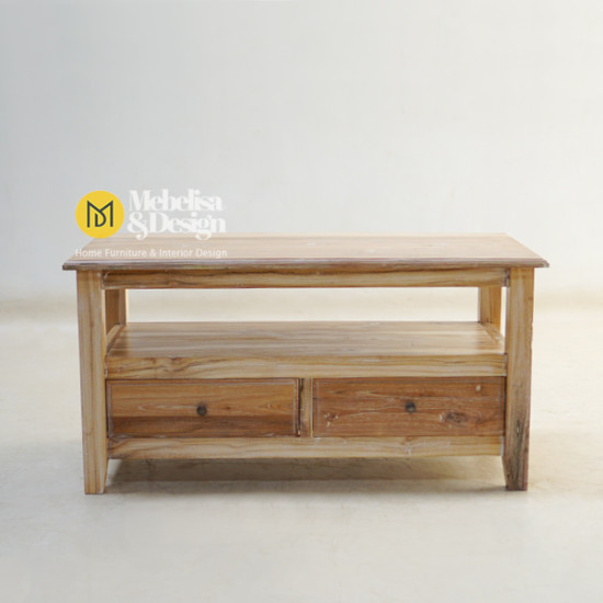 Meja Ruang Tamu Minimalis Jati Rustic Christopher