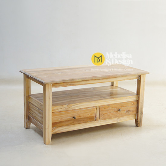 Meja Ruang Tamu Minimalis Jati Rustic Christopher