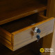 Lemari Pakaian 4 Pintu Sliding Minimalis Jati