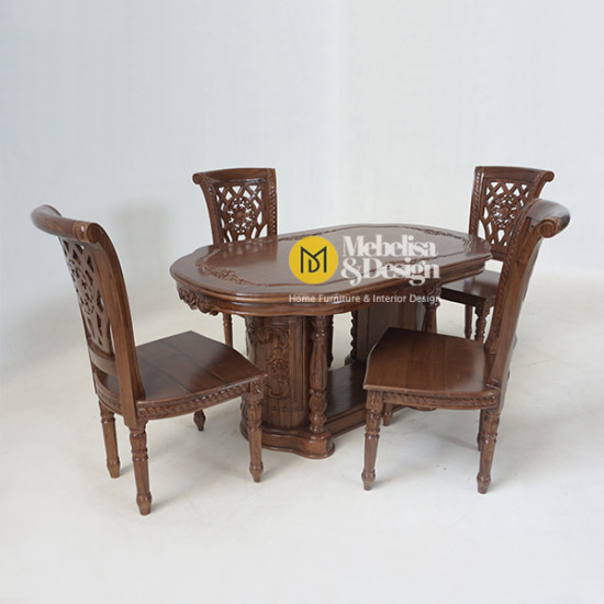 Set Kursi Meja Makan 4k Salina Gendong