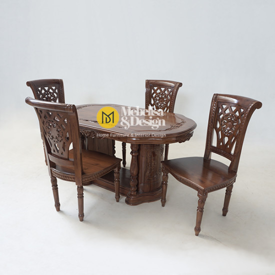 Set Kursi Meja Makan 4k Salina Gendong