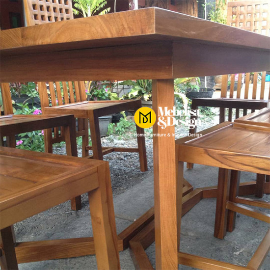 Set Kursi Meja Makan Minimalis Jati Jepara 6k Set Kursi Meja Makan Minimalis Jati Jepara 6k