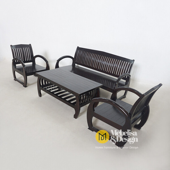 Kursi Meja Tamu Set 311 Jati Model Becak
