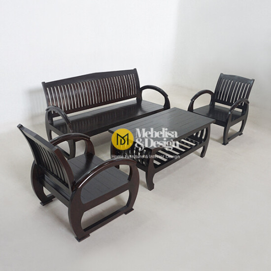 Kursi Meja Tamu Set 311 Jati Model Becak