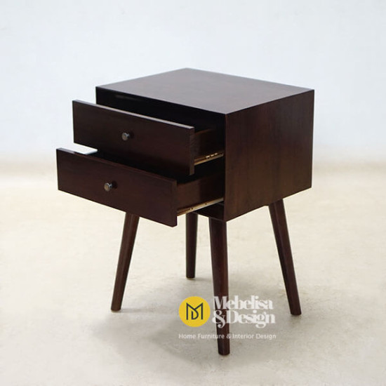 Meja Nakas Retro Modern Jati Jepara