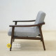 Sofa Santai Single Depan TV Scandinavian Jati