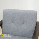 Sofa Santai Single Depan TV Scandinavian Jati