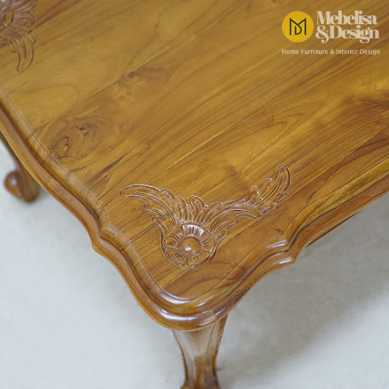 Set Sofa Meja Tamu Jati Louis Gelung 3211