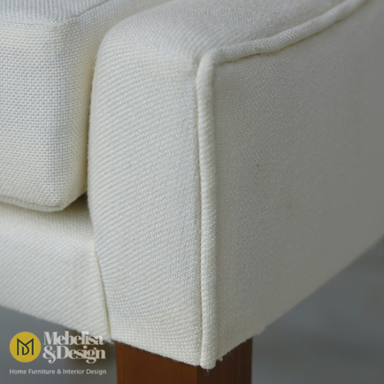Kursi Makan Minimalis Modern Jok Ivory Kayu Jati Kursi Makan Minimalis Modern Jok Ivory Kayu Jati
