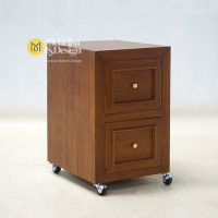 Meja Nakas Laci Minimalis Jati Roda