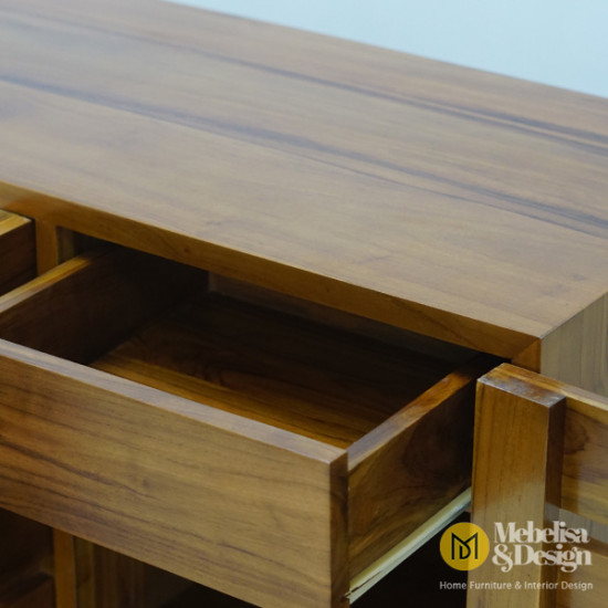 Lemari Rak Sepatu Sandal Minimalis Jati Leony