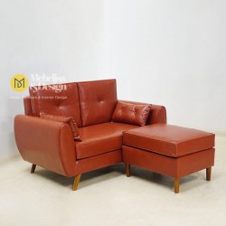 Sofa Sudut Ruang Tamu Minimalis Modern Retro