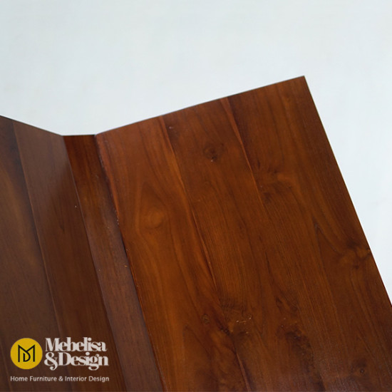 Meja Rekal Podium Kayu Jati Minimalis Jepara