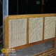 Recycled Teak Wood Bed Frame With Rattan Combination