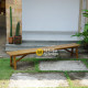 Recycle Teak Minimalist Outdoor Long Bench Chair Recycle Teak Minimalist Outdoor Long Bench Chair