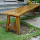 Recycle Teak Minimalist Outdoor Long Bench Chair Recycle Teak Minimalist Outdoor Long Bench Chair