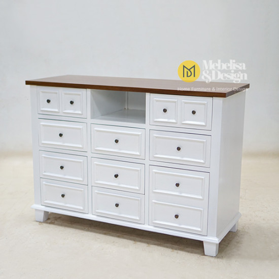 Meja Bufet Ruang Tamu Minimalis Modern Duko 10 Laci