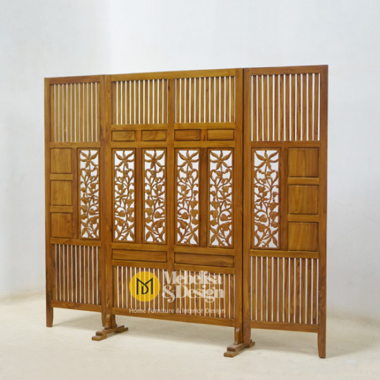 Pembatas Ruangan Minimalis Kayu Jati Jepara