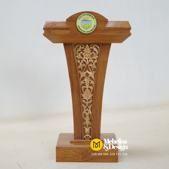 Meja Mimbar Podium Kantor Kayu Jati Jepara