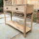 Abigail Recycled Teak Console Table 2 Drawers Abigail Recycled Teak Console Table 2 Drawers