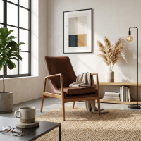 Afam Lounge Chair Kursi Sofa Santai Retro Modern