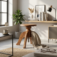 Afeen Stool Kursi Bangku Kayu Jati