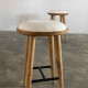 Aida Barstool Kursi Bar Bulat Retro Mid-Century Jati Aida Barstool Kursi Bar Bulat Retro Mid-Century Jati