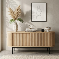 Aida TV Console Dual Tone Vintage Kayu Solid