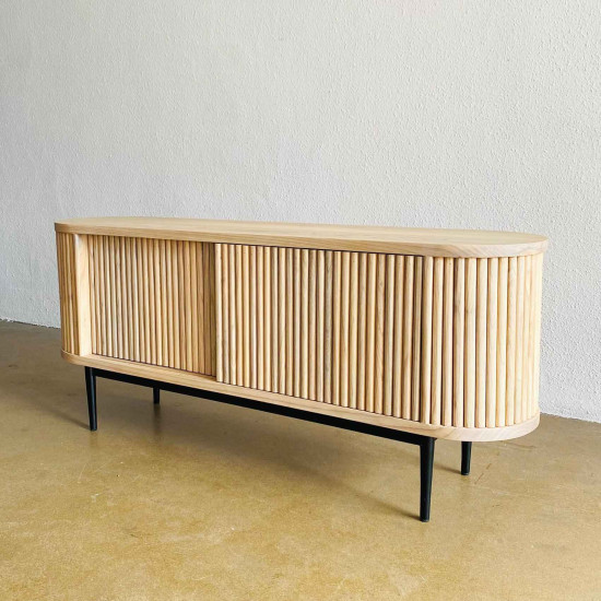 Aida TV Console Dual Tone Vintage Kayu Solid Aida TV Console Dual Tone Vintage Kayu Solid